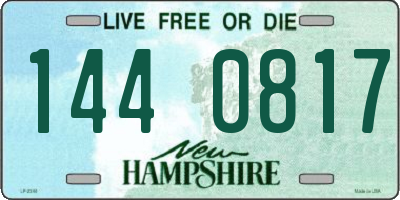 NH license plate 1440817