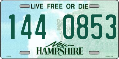NH license plate 1440853