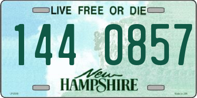 NH license plate 1440857