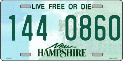 NH license plate 1440860