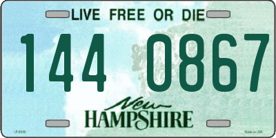 NH license plate 1440867