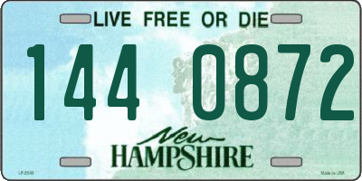 NH license plate 1440872
