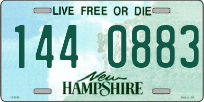 NH license plate 1440883