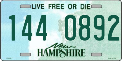 NH license plate 1440892
