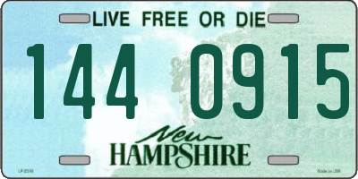 NH license plate 1440915