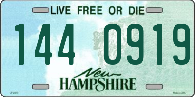 NH license plate 1440919