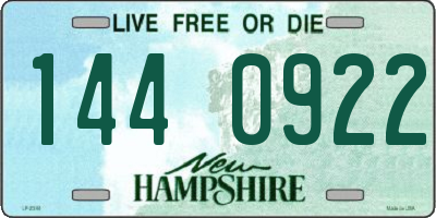 NH license plate 1440922