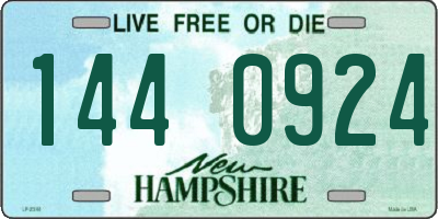 NH license plate 1440924