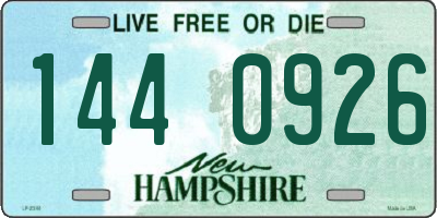NH license plate 1440926