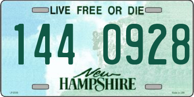 NH license plate 1440928