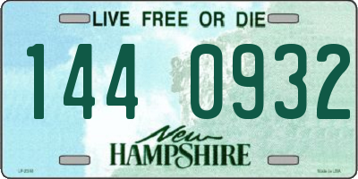 NH license plate 1440932