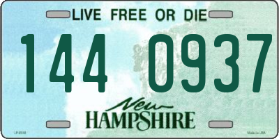 NH license plate 1440937