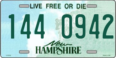 NH license plate 1440942