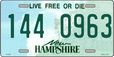 NH license plate 1440963