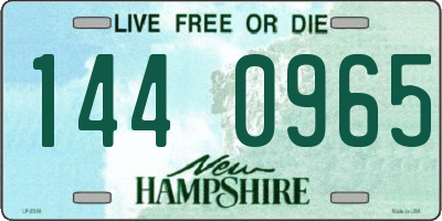 NH license plate 1440965