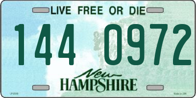NH license plate 1440972