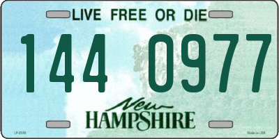 NH license plate 1440977