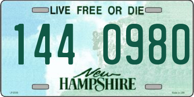 NH license plate 1440980