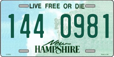 NH license plate 1440981