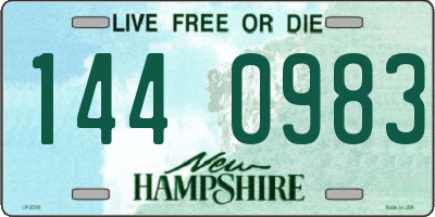 NH license plate 1440983