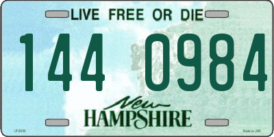 NH license plate 1440984