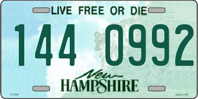 NH license plate 1440992