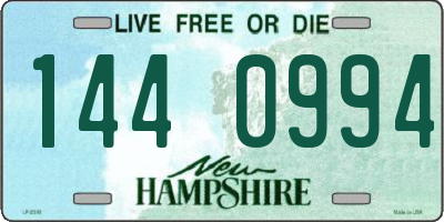 NH license plate 1440994