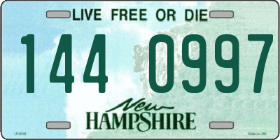 NH license plate 1440997