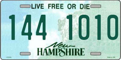 NH license plate 1441010