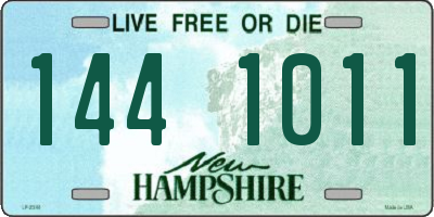 NH license plate 1441011