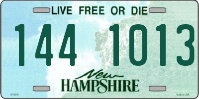 NH license plate 1441013