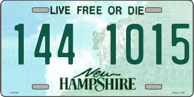 NH license plate 1441015