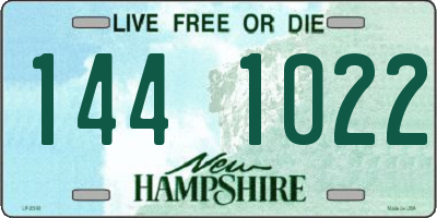 NH license plate 1441022