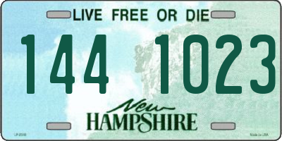 NH license plate 1441023