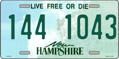 NH license plate 1441043