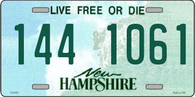 NH license plate 1441061