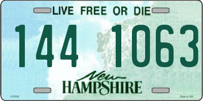 NH license plate 1441063