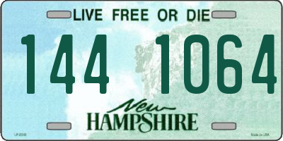 NH license plate 1441064
