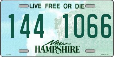 NH license plate 1441066