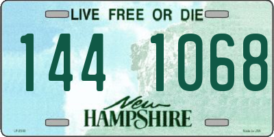 NH license plate 1441068