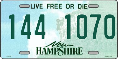 NH license plate 1441070