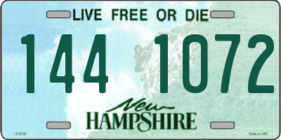 NH license plate 1441072