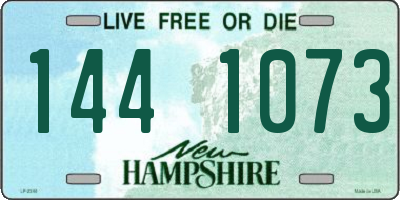 NH license plate 1441073