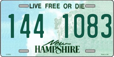 NH license plate 1441083