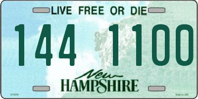 NH license plate 1441100