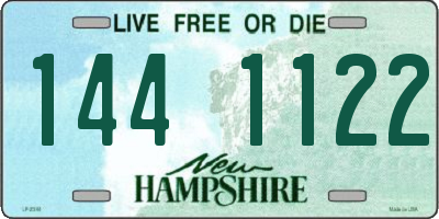NH license plate 1441122