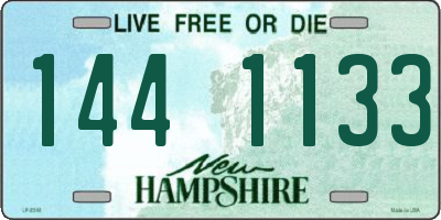 NH license plate 1441133