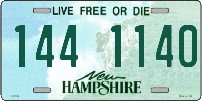 NH license plate 1441140