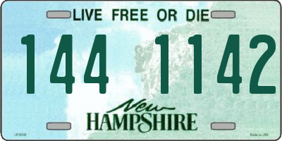 NH license plate 1441142