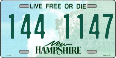 NH license plate 1441147